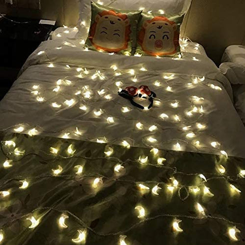 MyBuddy Moon String Lights,Outdoor LED String Lights 10FT Set of 20 LED for Wedding Garden Decoration,Party Festival Lights, Christmas Thanksgiving Decor
