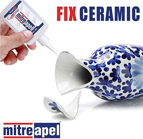 MITREAPEL Super CA Glue (0.90 oz.) with Spray Adhesive Activator (3.30 fl oz.) - Ca Glue with Activator for Wood, Plastic, Metal, Leather, Ceramic-Cyanoacrylate Glue for Crafting and Building (1 PACK)