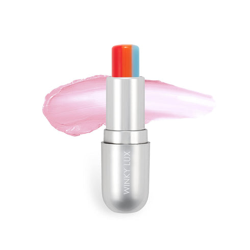 Winky Lux Rainbow Tinted Lip Balm, pH Lip Balm, pH Lipstick Color Changing with Jojoba Oil, Color Changing Lip Balm, Pineapple Scented Vegan Lip Balm