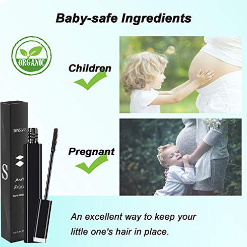 Hair Finishing Stick - Vitamin E Hair Serum - Styling Gel Frizzy Hair Control Spray - Flyaway Hair Tamer - Wax Cream for Women Men Kids (15Ml*2)