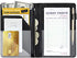 Black Server Books For Waitress/Waiter Book with Zipper Money Pocket,Cute Waitress Books Organizer Accessories Fit Server Aprons Note Pads (Black)