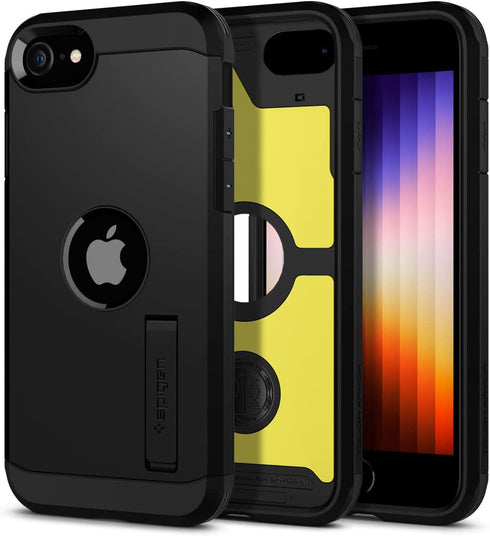 Spigen Tough Armor Case Compatible with iPhone SE 2020 Black