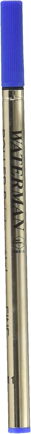 Waterman Pen Company : Rollerball Pen Refill, Fine Point, Blue Ink -:- Sold as 2 Packs of - 1 - / - Total of 2 Each