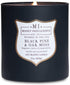 Manly Indulgence Black Pine & Oak Moss Scented Jar Candle, Signature Collection, Soy Wax Blend, Wooden Wick, 15oz, Gray