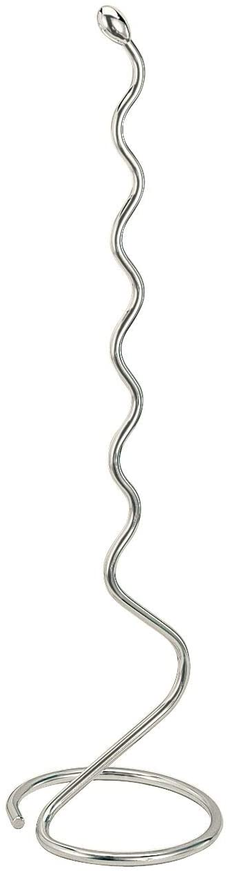 iDesign 68600EU Orbinni Metal Toilet Tissue Roll Reserve for Bathroom, Compact Squiggle Organizer Caddy, Holds 4 Rolls of Paper, Chrome