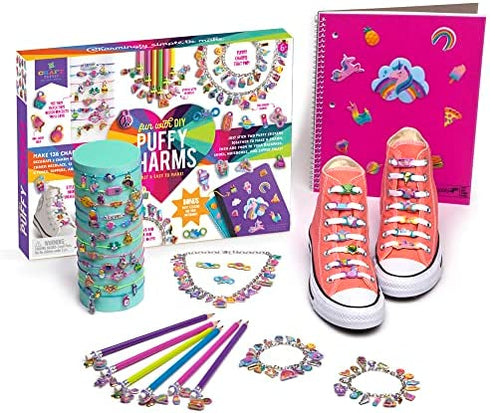 Craft-tastic— Fun With DIY Puffy Charms — Puffy Charms Craft Kit for Kids — Ages 6+