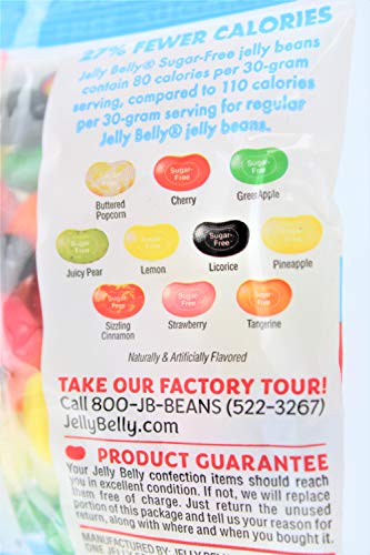 Jelly Belly Sugar Free Assorted Flavor Jelly Beans 2.8 oz Bag (3 Pack)