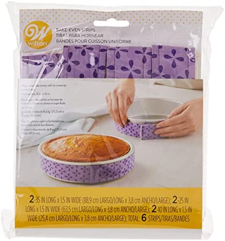 Wilton Bake-Even Cake Strips for Cake Pans, 6-Piece