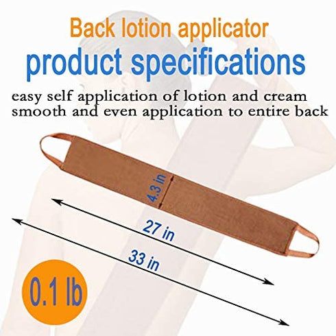 Back Lotion Applicators, Apply Lotion To Back Easily, Back Buddy Lotion Applicator For Back Self Applicator, Work With Self Tanning Mitt, Non- Absorbent Band