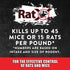 EcoClear Products 620100-6D RatX All-Natural Non-Toxic Humane Rat and Mouse Rodenticide Pellets, 8 oz. Bag