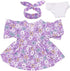 XADP 5 Pack Baby Doll Clothes Outfits for 12 Inch Baby Dolls, Set of 5 with Hair Bands