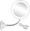 5X Magnifying Mirror with Light Makeup Mirror with Lights LED Lighted Makeup Mirror Vanity Mirror with Lights Flexible Gooseneck Mirror with Lights with Powerful Suction Cup
