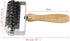 Mazaashop Pizza Roller Cutter Stainless Steel Pasta Spaghetti Maker Pizza Cake Pie Homemade Baking,Wood Handle