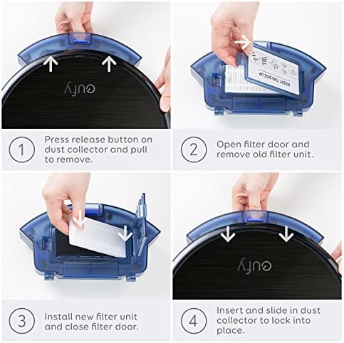 eufy RoboVac Replacement Filter Set, RoboVac 11S, RoboVac 15T, RoboVac 30, RoboVac 30C, RoboVac 15C, RoboVac 12, RoboVac 25C, RoboVac 35C Accessory