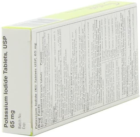 Thyrosafe Potassium Iodide Tablets, 65 Mg, 20-Count by ThyroSafe