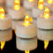 YIWER Tea Lights LED Tea Light Candles 150 Hours Pack of 50 Realistic Flickering Bulb Battery Operated Tea Lights for Seasonal Festival Celebration Electric Fake Candle in Warm Yellow