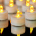 YIWER Tea Lights LED Tea Light Candles 150 Hours Pack of 50 Realistic Flickering Bulb Battery Operated Tea Lights for Seasonal Festival Celebration Electric Fake Candle in Warm Yellow