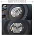 1797 for Mazda Accessories Bling Steering Wheel Emblem Logo Covers 3 6 CX5 MX-5 Miata CX9 CX7 2 CX3 Car Interior Sticker Decal for Women Crystal Silver Pack of 2
