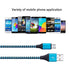 Android Charger Cable, FiveBox 3-Pack 6ft Micro USB Cable Cord Braided Fast Charging Phone Charger for Samsung Galaxy J3 J7 S6 S7 Edge, Tablet, LG stylo 2/3 LG G3 G4 V10 K20 Plus, Blu, Kindle Fire 7 8