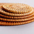 Rattan Trivets for Hot Dishes,Set of 5 PCS Kitchen Hot Pads for Coutertops,Pots and Pans,Decorative Woven Wood Place Mats for Dining Table,Heat Resistant Holders,Round Diameter 7.08" (Natural Gold)