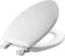 Mayfair Molded Wood Toilet Seat with Easy-Clean & Change Hinges, Elongated, White, 144ECA 000