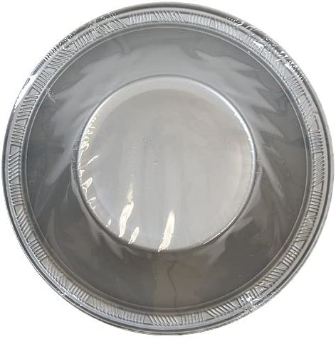 Hanna K. Signature Collection Bowls-15oz | Silver | Pack of 50 Plastic Bowl, 15 oz