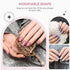 240PCS Press on Nails, OPOVE Short Acrylic glossy Nails Coffin Medium Length, Professional Nail Art Tips Set, Fake Nails with Nail File, Cuticle Stick, Stick on False Artificial Nails with Solid Color
