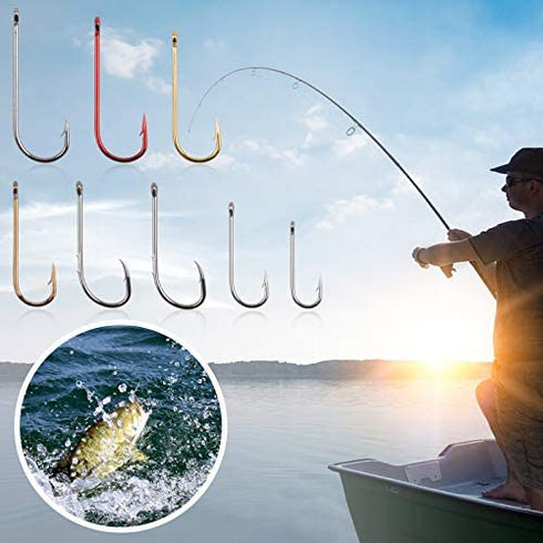 Fishing Hooks Bobbers Freshwater Tackle Kit 215pcs Fishing Gear Tackle Box Include Fishing Hooks, Fishing Weights, Bobbers for Fishing, Beginners Fishing Equipment Starter Kit for Trout Panfish