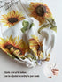 Hglian Grocery Plastic Bag Holder and Dispenser Wall Mount Plastic Bags Organizer?Garbage Shopping Trash bags Storage Carrier, Cute Sunflower Home Kitchen Decor,Gifts for Mom Wife Grandma