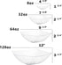 Exquisite Pack Of 12 Disposable Plastic Serving Bowls For Parties | 8 oz Clear Plastic Bowls For Parties I Disposable Serving Bowls For Salad Bar Buffet Containers | Small Serving Bowls For Candy
