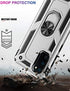 LUMARKE Samsung S20 Case,Pass 16ft Drop Test Military Grade Heavy Duty Cover with Magnetic Kickstand Compatible with Car Mount Holder,Protective Phone Case for Samsung Galaxy S20 Silver