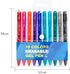 Erasable Pens, Retractable Erasable Gel Pen Clicker, 10 Colors Fine Point Gel Ink Pen for Writing, Planners, Taking Note