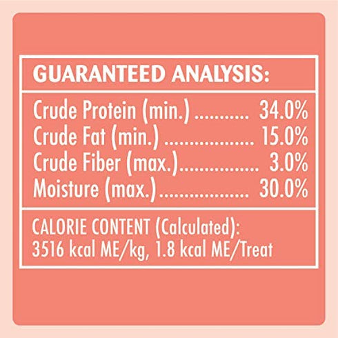 Temptations Meaty Bites, Soft and Savory Cat Treats, Salmon Flavor, 4.12 oz. Pouch