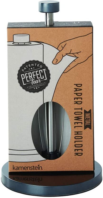 Kamenstein Perfect Tear Paper Towel Holder, 13-Inch, Gunmetal