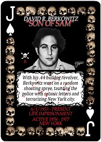 Serial Killer Cards 54 Unique American Serial Killer Playing Cards