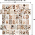 WOONKIT Beige Wall Collage Kit Aesthetic Pictures, Room Decor Aesthetic, Room Decor for Teen Girls, Photo Collage Kit for Wall Aesthetic, Room Decor for Bedroom Aesthetic, Trendy Teen, 50PCS 4X6 IN
