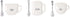 Mud Pie COFFEE SPOON REST SET, 4 1/2" x 4 1/2", Too hot to handle
