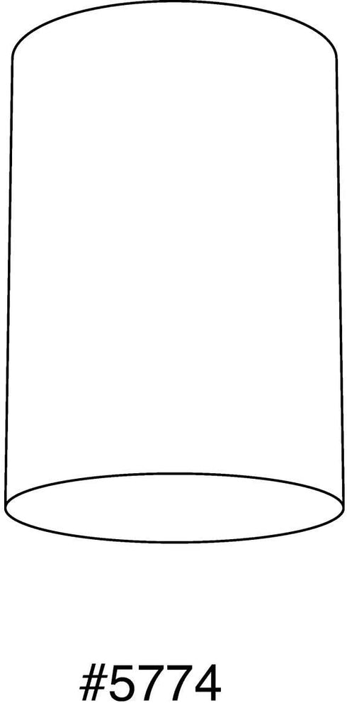 Progress Lighting P5774-30 Cylinder Outdoor, 5-Inch Diameter x 6-1/2-Inch Height, White