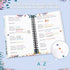 JUBTIC Password Book with Printed Alphabetical Tabs - Spiral Bound Password Keeper for Internet Address, Website, Username Log in. Password Organizer & Notebook for Home Office -5.2" x 7.7''