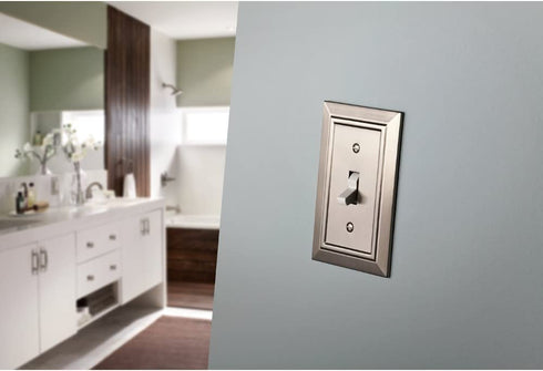 Franklin Brass W35225-SN-C Classic Architecture Triple Toggle Switch Wall Plate / Switch Plate / Cover, Satin Nickel