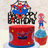 Glorymoment Cake Decor for Spiderman Happy Birthday Cake Topper for Boys Men Birthday Party, Glitter Happy Birthday Cake Topper for Spider-man Superhero Theme Birthday Party Decor (6.7’’ x5.51’’ )