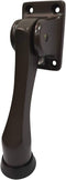 QCAA Solid Brass Drop Down Door Stop, 4", Oil Rubbed Bronze US10B, 1 Pack