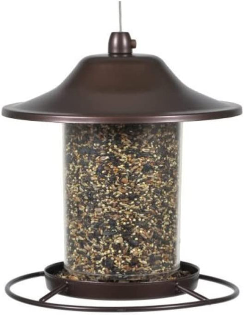 Perky-Pet 1 312 Panorama Bird Feeder, Small, 2 Lbs, Brown
