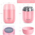 Insulated Lunch Container DaCool Hot Food Jar 16 oz Stainless Steel Vacuum Bento Lunch Box for Kids Girls Adult with Spoon Leak Proof Hot Cold Food for School Office Picnic Travel Outdoors - Pink