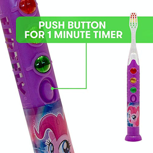 Firefly My Little Pony Ready Go Light-up Kids Toothbrush, Soft, 1-Count (Assorted Characters)