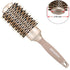 BANGMENG Round Brush with Boar Bristles, Nano Thermal Ceramic Ionic Round Barrel Hair Brush | Enhance Texture, For Straightening Curling & Drying (1 3/4 inch)…