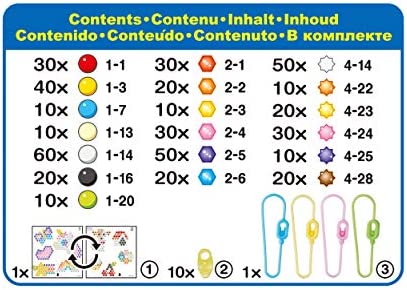 Aquabeads Arts & Crafts Charm Maker Theme Refill with Beads, Templates and Keychains