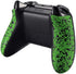 eXtremeRate Textured Green Back Panels, Comfortable Non-Slip Side Rails, 3D Splashing Handles, Game Improvement Replacement Parts for Xbox One X S Controller