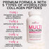 Multi Collagen Pills with Hyaluronic Acid and Vitamin C, Biotin - Type I, II, III, V, X Hydrolyzed Collagen Protein; Healthy Hair, Skin, Nails, Joints -120- Collagen Peptides Capsules for Women & Men