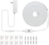 AIMENGTE 12V Neon LED Strip Lights with Adapter&Dimmer, 16.4ft/5M Waterproof Silicone LED Light Strip for Bedroom, Warm White